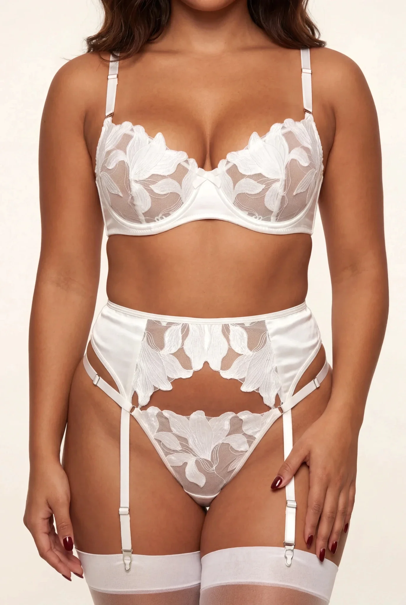 Four-piece lingerie set - PEARL