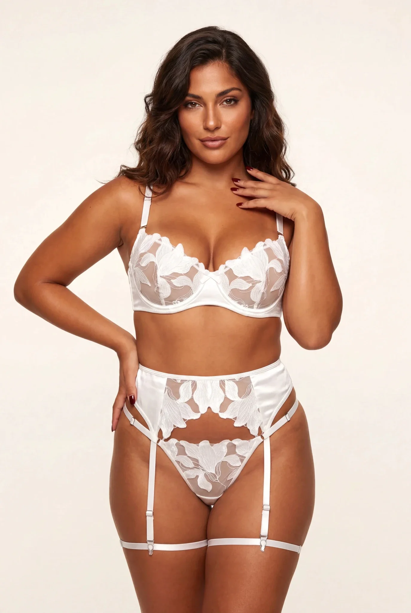 Four-piece lingerie set - PEARL - Image 3