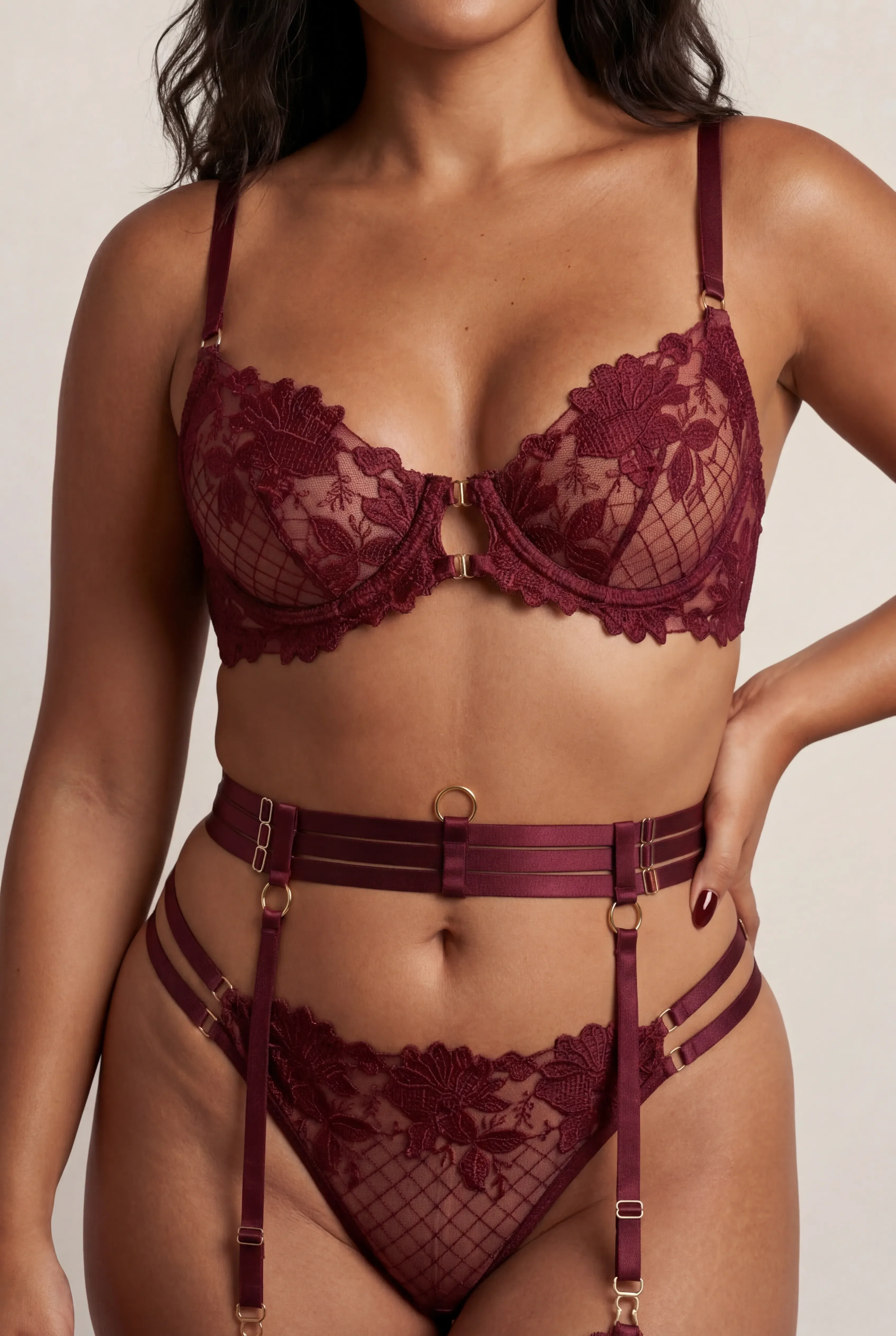 Four-piece set - JOLYE Bordeaux - Image 5